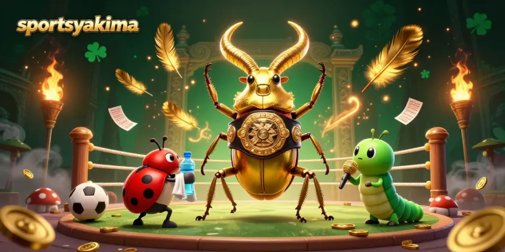 Place your bets and engage with sportsyakima in this dynamic betting scene featuring vibrant 3D characters.